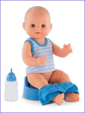 Corolle Drink and Wet Potty Training  Doll For Boy-Paul 14" New in Box
